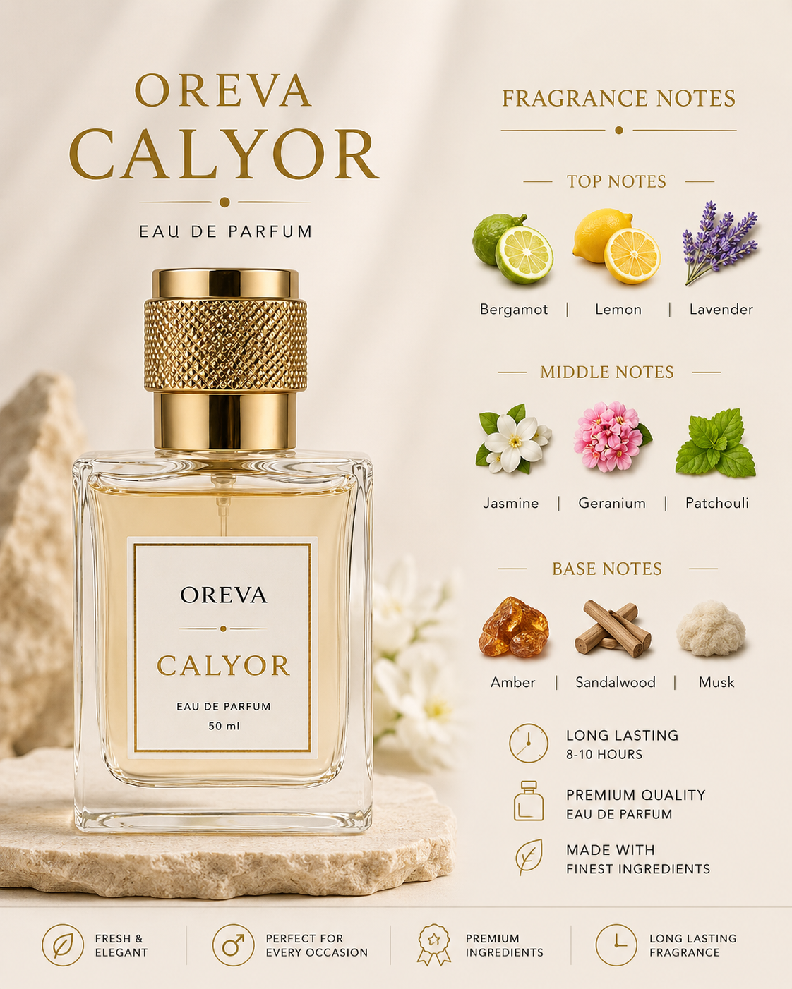 CALYOR UNISEX PERFUME BY OREVA